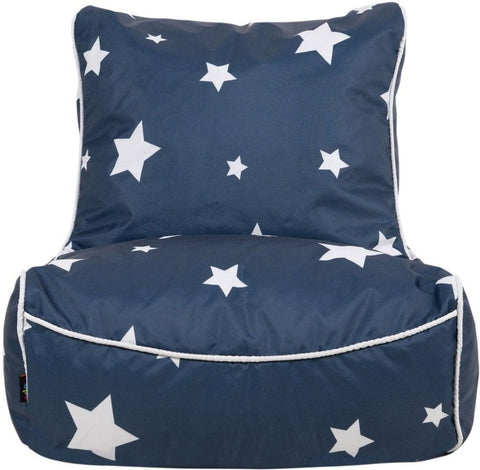 Star Print UV Chair - Bean Bag-AllSensory, Bean Bags, Bean Bags & Cushions, Eden Learning Spaces, Nurture Room, Star & Galaxy Theme Sensory Room, Stock, Teenage & Adult Sensory Gifts, UV Reactive, Wellbeing Furniture-Learning SPACE