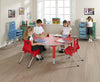 Start Right Height Adjustable Table - Semi-Circular-Classroom Furniture, Classroom Table, Corner & Semi-Circle, Height Adjustable, Metalliform, Table, Wellbeing Furniture-Learning SPACE