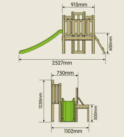 TP Forest Toddler Wooden Climbing Frame & Slide-Additional Need, Baby Climbing Frame, Baby Slides, Gross Motor and Balance Skills, Helps With, Outdoor Climbing Frames, Outdoor Slides, Playground Equipment, Seasons, Summer, TP Toys-Learning SPACE