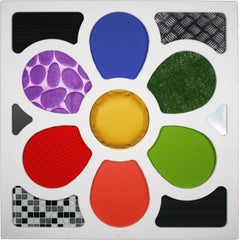 Tactile Panel - Flower 95cm x 95cm-Nature Sensory Room, Sensory Wall Panels & Accessories, Tactile Toys & Books-Learning SPACE