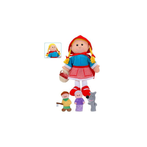 Tellatale Little Red Riding Hood Hand Puppet Set with Finger Puppets-Stuffed Toys-communication, Communication Games & Aids, Fiesta Crafts, Gifts For 2-3 Years Old, Helps With, Imaginative Play, Neuro Diversity, Primary Literacy, Puppets & Theatres & Story Sets-Learning SPACE