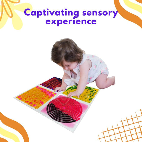 Textured Massage Liquid Tiles Set of 4 - 30cm-AllSensory, Featured, Helps With, Lumina, Sensory Flooring, Sensory Processing Disorder, Sensory Seeking, Tactile Toys & Books, Teen Sensory Weighted & Deep Pressure, Teenage & Adult Sensory Gifts, Vibration & Massage, Visual Sensory Toys-Learning SPACE