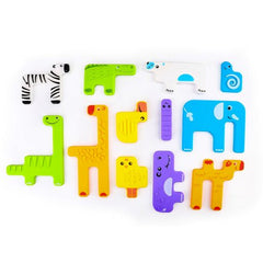 Textured Silicon Puzzle-2-12 Piece Jigsaw, Baby & Toddler Gifts, Gifts For 3-6 Months, Tactile Toys & Books-Learning SPACE