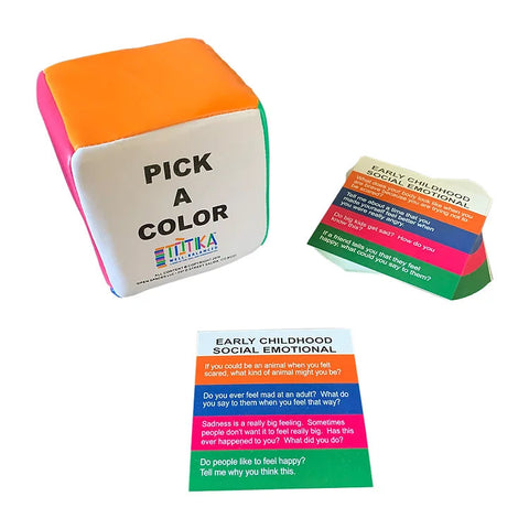 Totika Early Childhood Social Emotional Cards and Totika Cube-Additional Need, Bullying, Calmer Classrooms, Emotions & Self Esteem, Helps With, Life Skills, Mindfulness, PSHE, Social Emotional Learning, Specialised Books, Stock, Table Top & Family Games, Totika-Learning SPACE