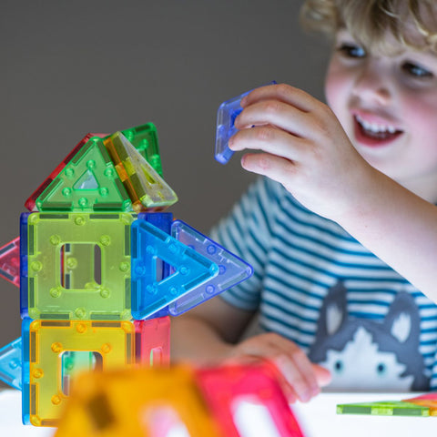 Translucent KinderMag Starter Set-Engineering & Construction, Gifts For 1 Year Olds, Light Box Accessories, Polydron, S.T.E.M-Learning SPACE