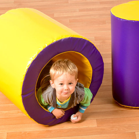 Tumbly Roly Soft Play Cylinder And Tube-Additional Need, AllSensory, Baby Sensory Toys, Baby Soft Play and Mirrors, Dyspraxia, Gross Motor and Balance Skills, Helps With, Matrix Group, Neuro Diversity, Nurture Room, Playmats & Baby Gyms, Soft Play Sets-Learning SPACE