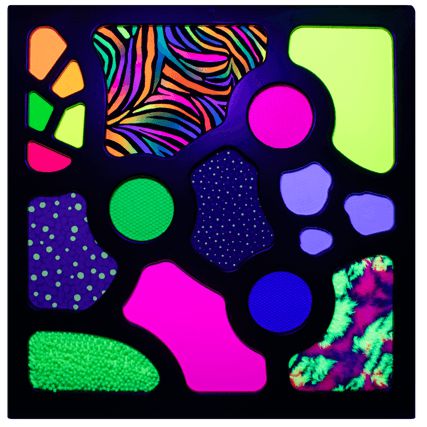 UV Tactile Panel-Sensory Wall Panels & Accessories, UV Reactive-Learning SPACE