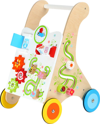 Vivid Colours Baby Walker-Additional Need, Baby & Toddler Gifts, Baby Walker, Baby Wooden Toys, Balancing Equipment, Gifts For 1 Year Olds, Gifts For 6-12 Months Old, Gross Motor and Balance Skills, Helps With, Small Foot Wooden Toys, Stock-Learning SPACE