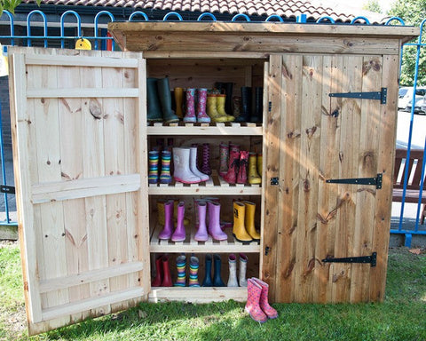 Welly Shed Self-assembled-Cloakroom, Cosy Direct, Outdoor Furniture, Sheds, Wellbeing, Wellbeing Furniture-Learning SPACE