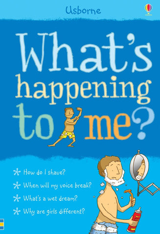 Whats Happening To Me? (Boy) Book - A Book About Puberty-Calmer Classrooms, Helps With, Life Skills, Puberty, Specialised Books, Stock, Teenage Help Books, Usborne Books-Learning SPACE