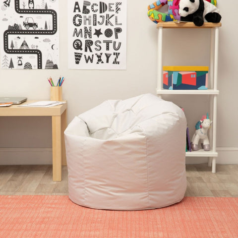 White UV Reactive Bean Bag-Bean Bags, Bean Bags & Cushions, Eden Learning Spaces, Nurture Room, Proprioceptive, Stock, UV Reactive, Wellbeing Furniture-Learning SPACE