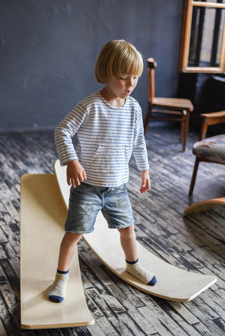 Wooden Balance Rocking Board-Additional Need, AllSensory, Balancing Equipment, Gross Motor and Balance Skills, Helps With, Movement Breaks, Nurture Room, Proprioceptive, Rocking, Sensory Processing Disorder, Vestibular-Learning SPACE