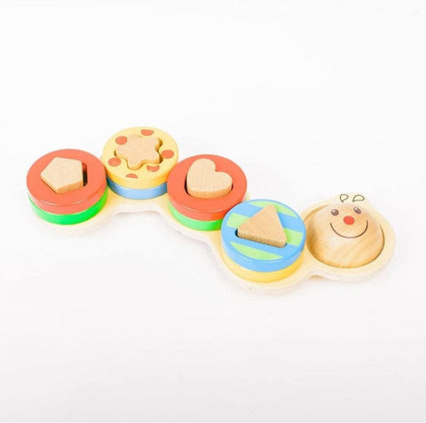 Wooden Wiggly Worm stacking, counting and shape-Additional Need, Baby & Toddler Gifts, eduk8, Fine Motor Skills, Gifts For 3-5 Years Old, Helps With, Nurture Room, Sound. Peg & Inset Puzzles, Stacking Toys & Sorting Toys-Learning SPACE