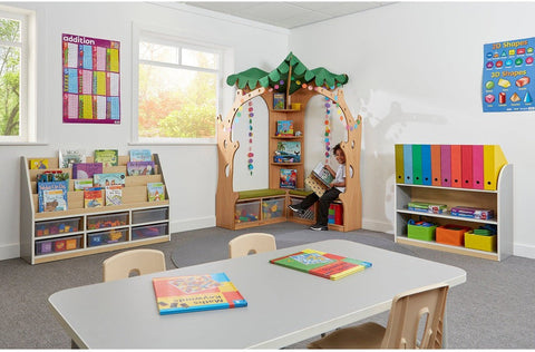 Zona Tree House Library Corner-Bookcases, Chill Out Area, Library Furniture, Nooks, Profile Education, Reading Area, Seating, Stock, Storage, Wellbeing Furniture-Learning SPACE